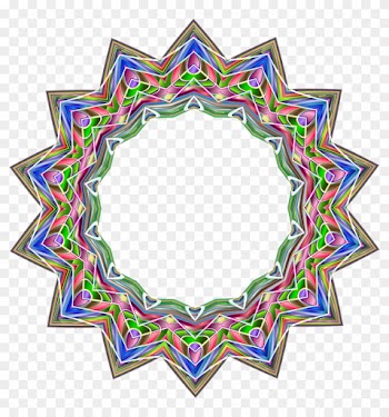 Big Image - Transparent Frame Geometric
