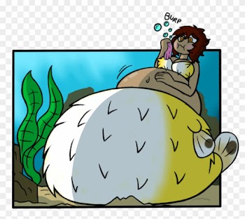 Big Ol' Puffer By Nastbag - Puffer Fish Girl Inflation