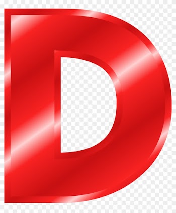 Big Red Letter D Clipart Letter Alphabet Clip Art - Letra D Color Rojo