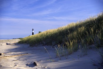 Big Sable Point Lighthouse on Lake Michigan in  Michigan.