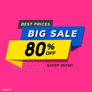 Big sale 80% off promotion advertisement vect.. | Free stock vector - 538249
