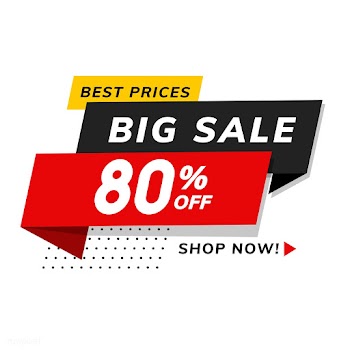 Big sale 80% off promotion shop advertisement.. | Free stock vector - 538271