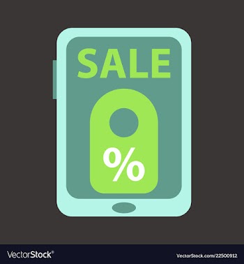 Big sale banner ribbon vector image