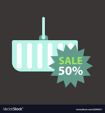 Big sale banner ribbon vector image