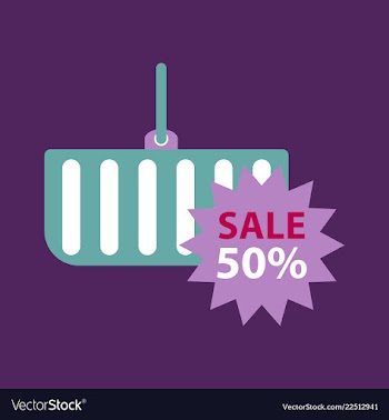 Big sale banner ribbon vector image