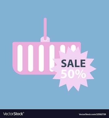 Big sale banner ribbon vector image