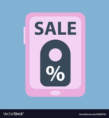 Big sale banner ribbon vector image
