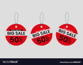 big sale label template collection set