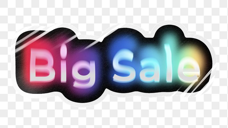 Big sale png word sticker, | Free PNG - rawpixel