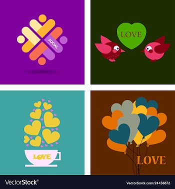 Big set of icons for valentines day mothers day vector image