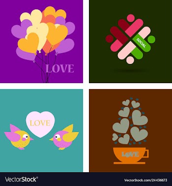 Big set of icons for valentines day mothers day vector image