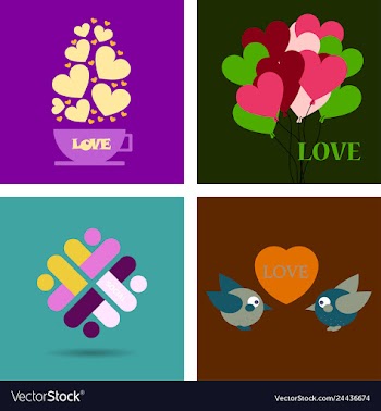 Big set of icons for valentines day mothers day vector image