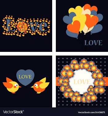 Big set of icons for valentines day mothers day vector image