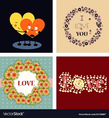 Big set of icons for valentines day mothers day vector image