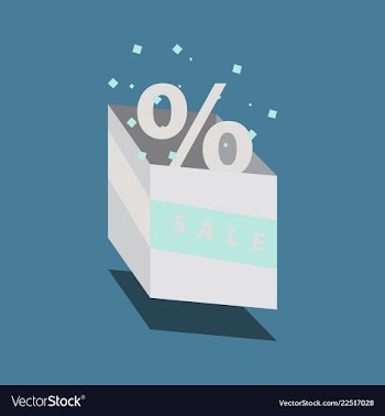 Big super sale emblems in shape of round bomb vector image
