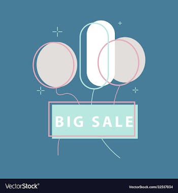 Big super sale emblems in shape of round bomb vector image