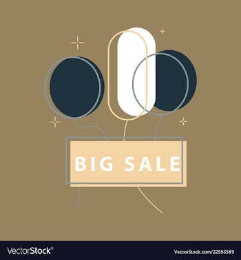 Big super sale emblems in shape of round bomb vector image