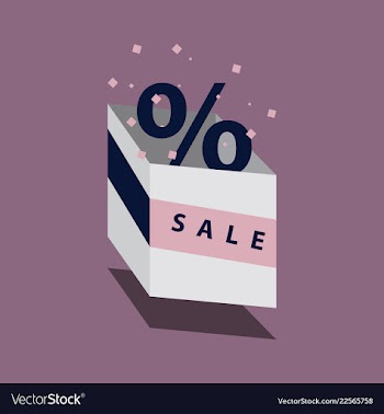 Big super sale emblems in shape of round bomb vector image