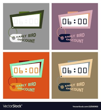 Big super sale promotional set emblems in shape vector image