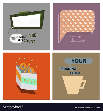 Big super sale promotional set emblems in shape vector image