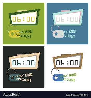 Big super sale promotional set emblems in shape vector image