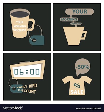 Big super sale promotional set emblems in shape vector image