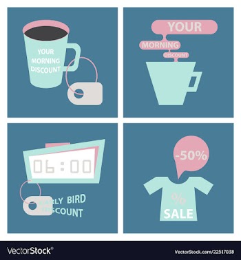 Big super sale promotional set emblems in shape vector image