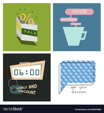Big super sale promotional set emblems in shape vector image