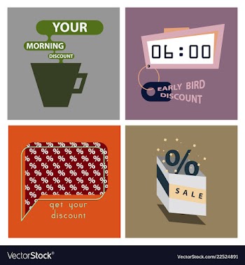 Big super sale promotional set emblems in shape vector image