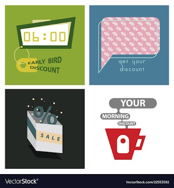 Big super sale promotional set emblems in shape vector image