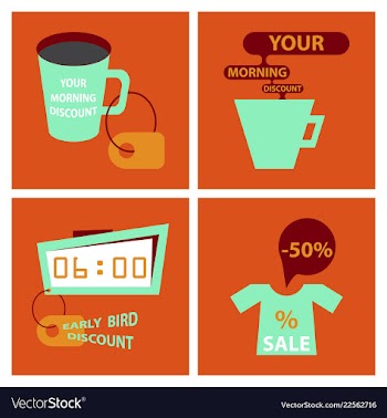 Big super sale promotional set emblems in shape vector image