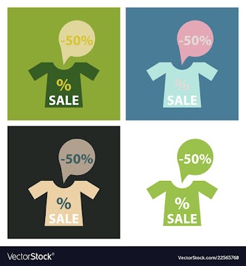 Big super sale promotional set emblems in shape vector image