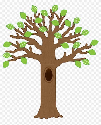 Big Tree With Polka Dot Leaves Bulletin Board Display - Tree For Bulletin Board