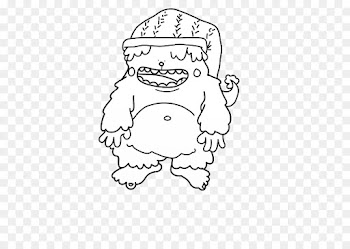 Bigfoot, Mammal, Human, White, Line Art PNG
