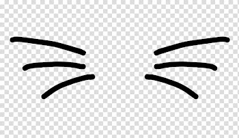 Bigotitos y orejitas Pink Panik, six black lines drawing transparent background PNG clipart