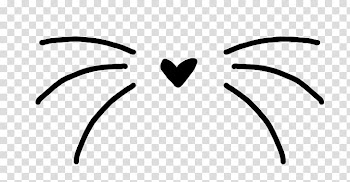 Bigotitos y orejitas Pink Panik, six line and heart drawing transparent background PNG clipart