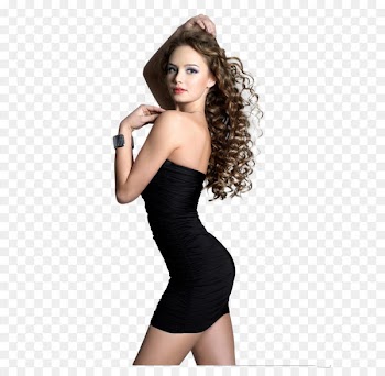 Bijin Long hair Hairstyle Woman Waist - Curly woman 