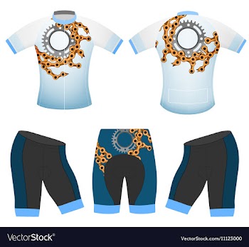 Bike chain cycling vest vector image