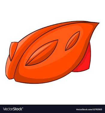 Bike helmet icon cartoon style vector image