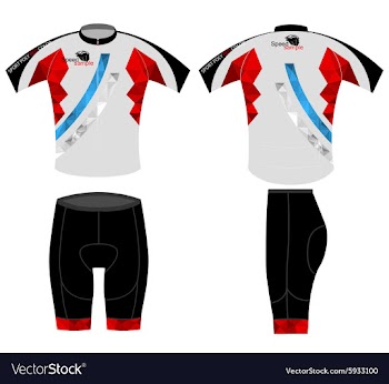 Bike shirt poly color vector image