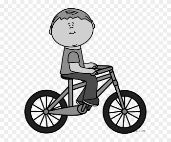 Bike Transportation Free Black White Clipart Images - 4 Syllable Words In Spanish