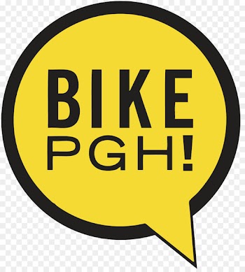 BikePGH Logo Bike Pittsburgh Font Local Government Academy - affixed pennant 
