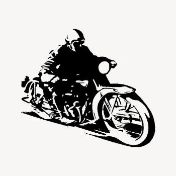 Biker clipart, vintage hobby, transportation | Free Vector - rawpixel