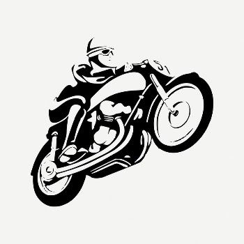 Biker silhouette clipart, vintage transportation | Free PSD Illustration - rawpixel