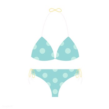 Bikini cute dotted | Free stock vector - 251175