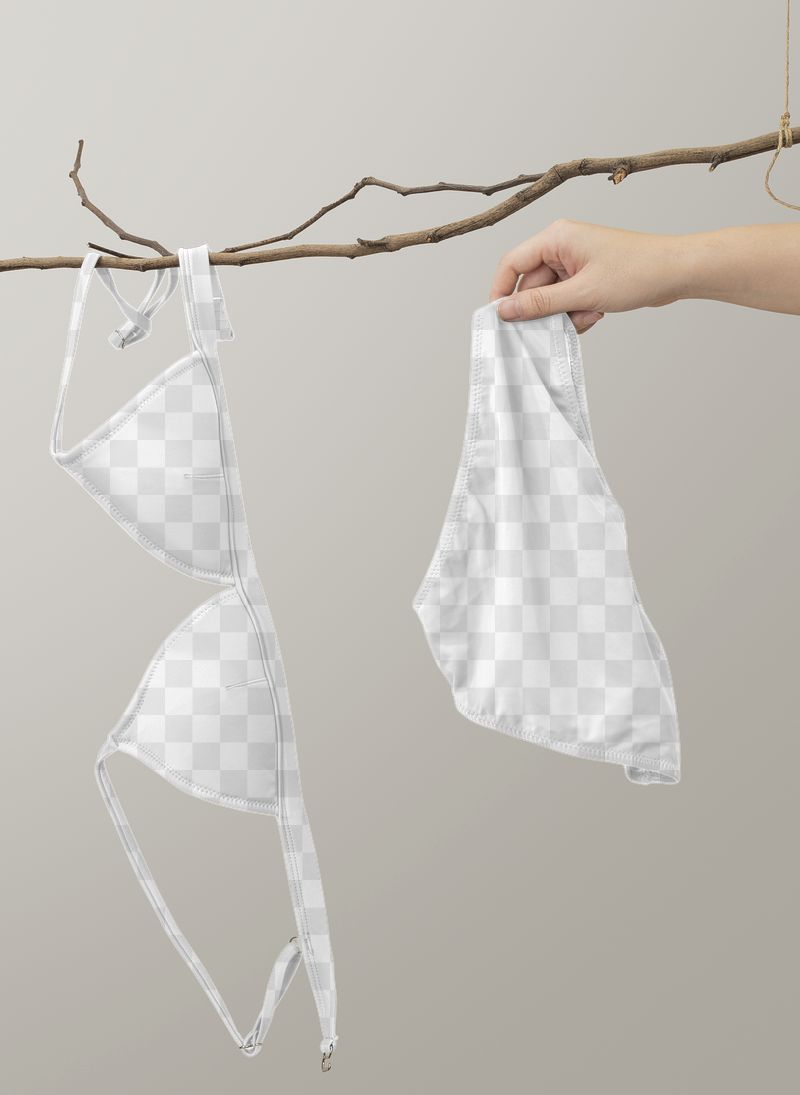 Bikini png mockup, transparent swimwear | Free PNG Mockup - rawpixel