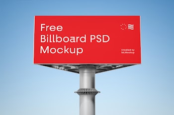 Billboard Mockup free billboard psd mockup created by mr.mockup 