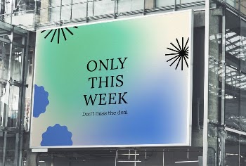 Billboard sign mockup, shopping sale | Free PSD Mockup - rawpixel