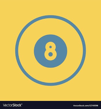 Billiard 8 ball vector image