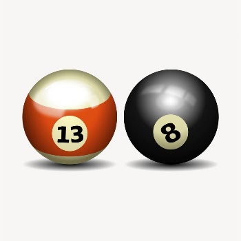 Billiard balls clipart, sport equipment | Free Vector - rawpixel